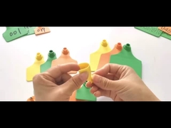 गायों के लिए OEM ओडीएम पशुधन आईडी टैग टीपीयू कस्टम कान टैग 11 * 7.5 सेमी