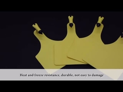 पीपी पीई पशुधन आईडी टैग मवेशी नमी सबूत के लिए उत्कीर्ण कान टैग